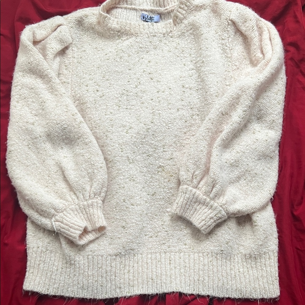 Women's size 1X Soft Cream Sweater